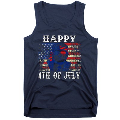 Funny Trump Shirts Happy 4th Of July American Flag Tank Top