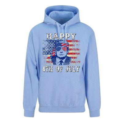 Funny Trump Shirts Happy 4th Of July American Flag Unisex Surf Hoodie