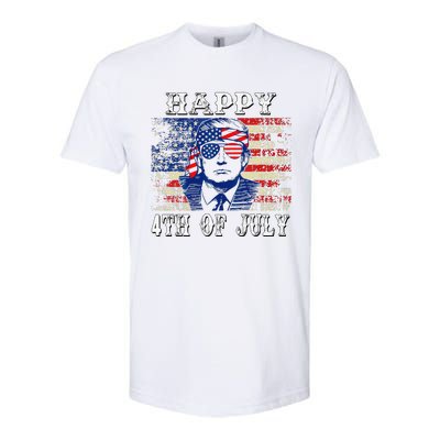 Funny Trump Shirts Happy 4th Of July American Flag Softstyle® CVC T-Shirt