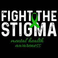 Fight The Stigma Mental Health Awareness Messy Bun Ribbon City Backpack