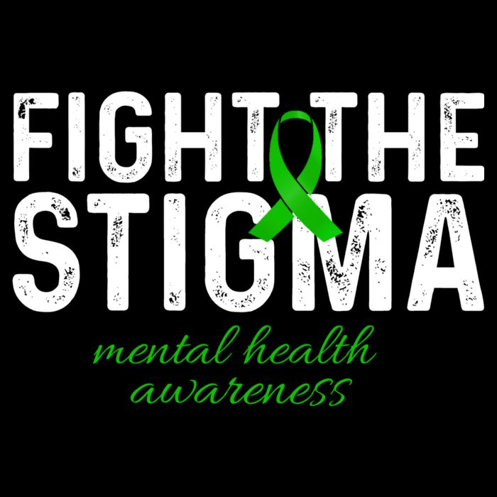 Fight The Stigma Mental Health Awareness Messy Bun Ribbon City Backpack