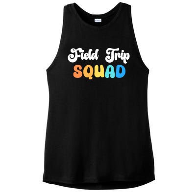 Field Trip Squad Leopard Field Day Games Kindergarten Long Sleeve Ladies PosiCharge Tri-Blend Wicking Tank