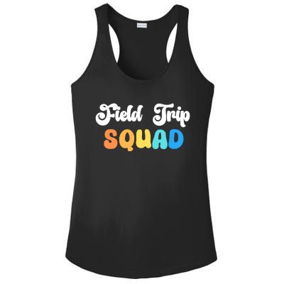 Field Trip Squad Leopard Field Day Games Kindergarten Long Sleeve Ladies PosiCharge Competitor Racerback Tank