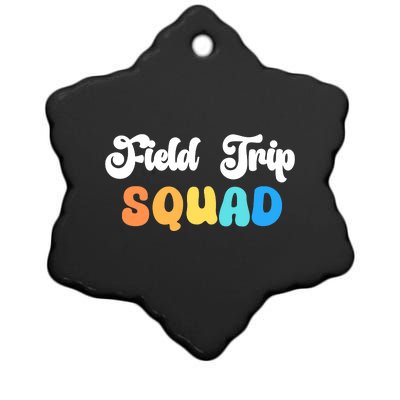 Field Trip Squad Leopard Field Day Games Kindergarten Long Sleeve Ceramic Star Ornament