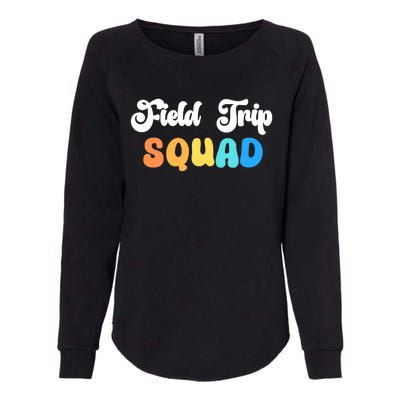 Field Trip Squad Leopard Field Day Games Kindergarten Long Sleeve Womens California Wash Sweatshirt