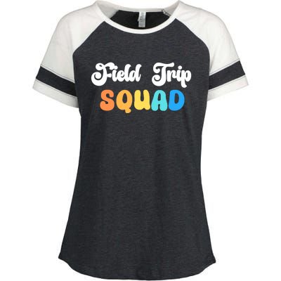 Field Trip Squad Leopard Field Day Games Kindergarten Long Sleeve Enza Ladies Jersey Colorblock Tee