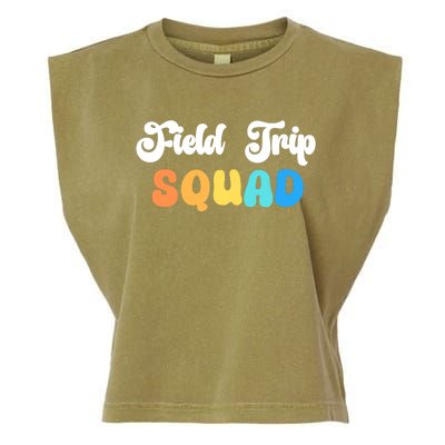 Field Trip Squad Leopard Field Day Games Kindergarten Long Sleeve Garment-Dyed Women's Muscle Tee