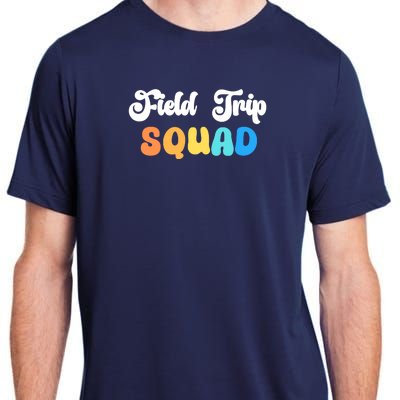 Field Trip Squad Leopard Field Day Games Kindergarten Long Sleeve Adult ChromaSoft Performance T-Shirt