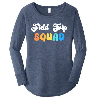 Field Trip Squad Leopard Field Day Games Kindergarten Long Sleeve Women's Perfect Tri Tunic Long Sleeve Shirt