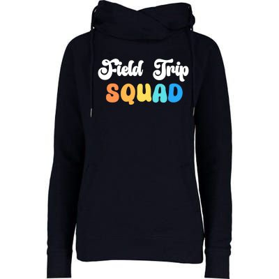 Field Trip Squad Leopard Field Day Games Kindergarten Long Sleeve Womens Funnel Neck Pullover Hood