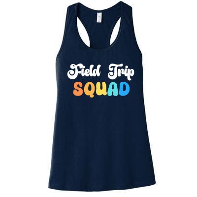 Field Trip Squad Leopard Field Day Games Kindergarten Long Sleeve Women's Racerback Tank