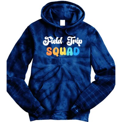 Field Trip Squad Leopard Field Day Games Kindergarten Long Sleeve Tie Dye Hoodie