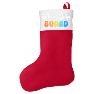 Field Trip Squad Leopard Field Day Games Kindergarten Long Sleeve Felt Holiday Christmas Stocking