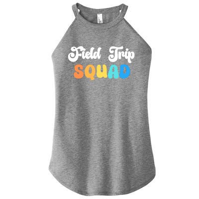 Field Trip Squad Leopard Field Day Games Kindergarten Long Sleeve Women's Perfect Tri Rocker Tank