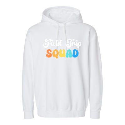 Field Trip Squad Leopard Field Day Games Kindergarten Long Sleeve Garment-Dyed Fleece Hoodie