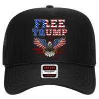 Free Trump Supporters Pro Trump 2024 Take Our Nation Back Republican High Crown Mesh Back Trucker Hat