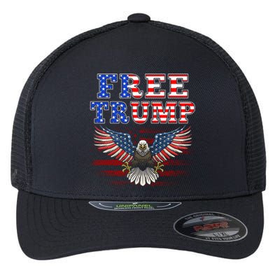 Free Trump Supporters Pro Trump 2024 Take Our Nation Back Republican Flexfit Unipanel Trucker Cap