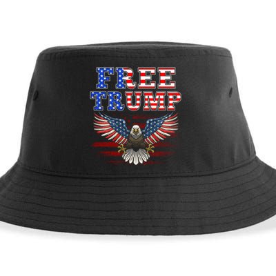 Free Trump Supporters Pro Trump 2024 Take Our Nation Back Republican Sustainable Bucket Hat