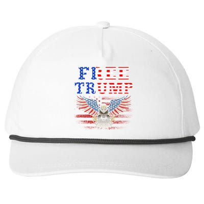 Free Trump Supporters Pro Trump 2024 Take Our Nation Back Republican Snapback Five-Panel Rope Hat