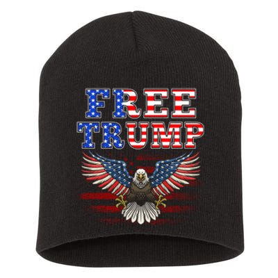 Free Trump Supporters Pro Trump 2024 Take Our Nation Back Republican Short Acrylic Beanie