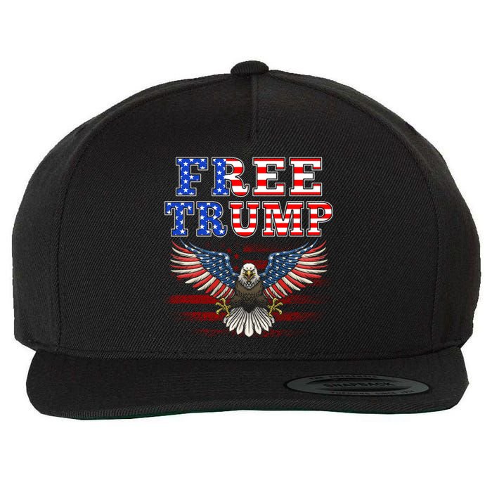 Free Trump Supporters Pro Trump 2024 Take Our Nation Back Republican Wool Snapback Cap