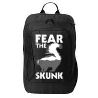 Fear The Skunk Zoologist Zookeeper Wildlife Animal Lover City Backpack