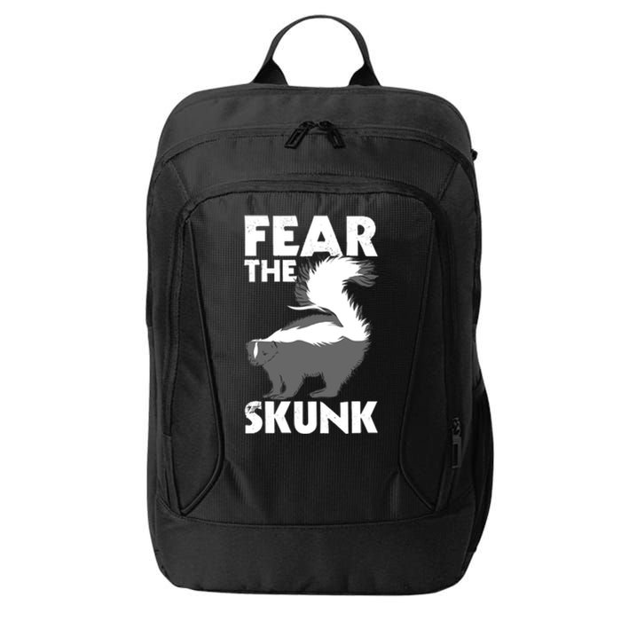 Fear The Skunk Zoologist Zookeeper Wildlife Animal Lover City Backpack