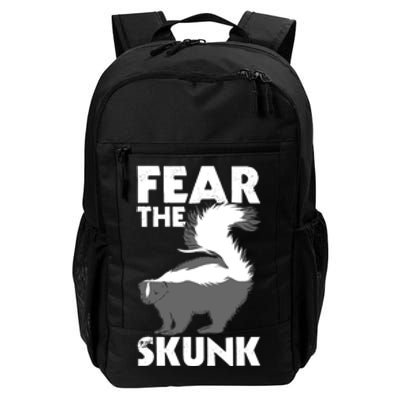 Fear The Skunk Zoologist Zookeeper Wildlife Animal Lover Daily Commute Backpack