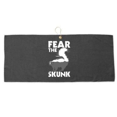 Fear The Skunk Zoologist Zookeeper Wildlife Animal Lover Large Microfiber Waffle Golf Towel