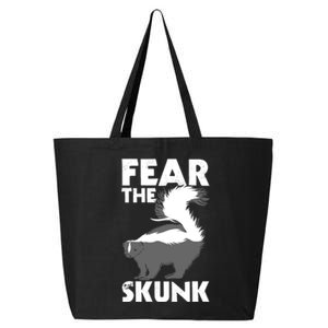 Fear The Skunk Zoologist Zookeeper Wildlife Animal Lover 25L Jumbo Tote