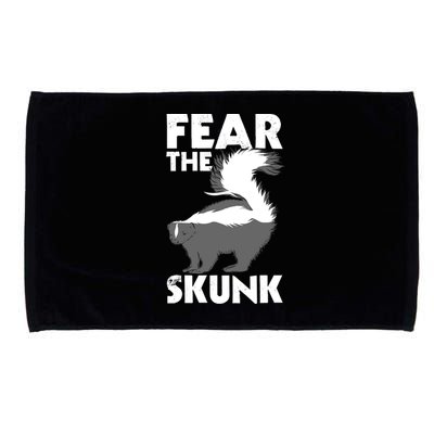 Fear The Skunk Zoologist Zookeeper Wildlife Animal Lover Microfiber Hand Towel