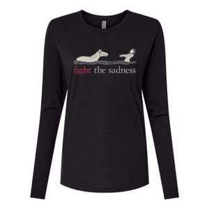 Fight The Sadness Neverending Story Womens Cotton Relaxed Long Sleeve T-Shirt