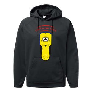 Found The Stud Funny Performance Fleece Hoodie