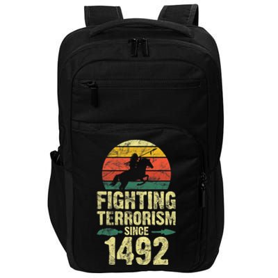 Fighting Terrorism Since 1492 Native American Indian Impact Tech Backpack