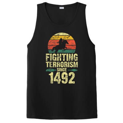 Fighting Terrorism Since 1492 Native American Indian PosiCharge Competitor Tank