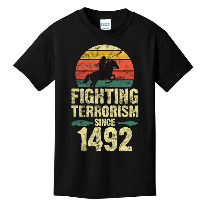 Fighting Terrorism Since 1492 Native American Indian Kids T-Shirt