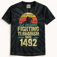 Fighting Terrorism Since 1492 Native American Indian Kids Tie-Dye T-Shirt