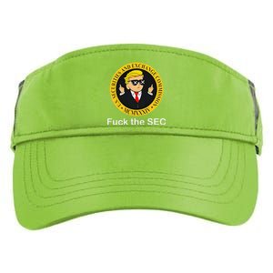 Fuck The Sec Mcmxxxiv Us Securities And Exchange Commission Adult Drive Performance Visor