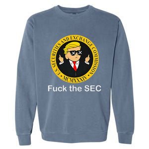 Fuck The Sec Mcmxxxiv Us Securities And Exchange Commission Garment-Dyed Sweatshirt