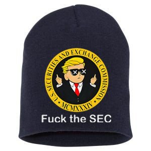 Fuck The Sec Mcmxxxiv Us Securities And Exchange Commission Short Acrylic Beanie