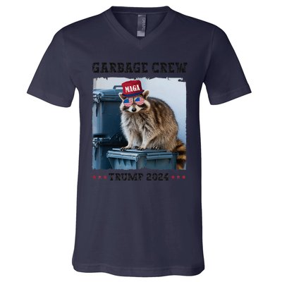 Funny Trump’S Supporters Are Garbage Joe Biden Garbage Crew Gift V-Neck T-Shirt