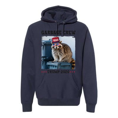 Funny Trump’S Supporters Are Garbage Joe Biden Garbage Crew Gift Premium Hoodie