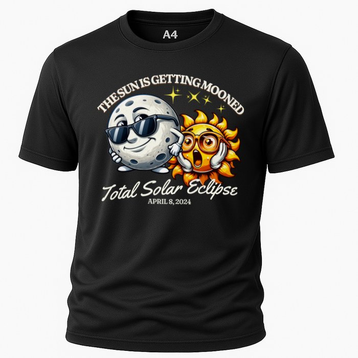 Funny The Sun Is Getting Mooned Total Solar Eclipse April 08 2024 Performance Shirt