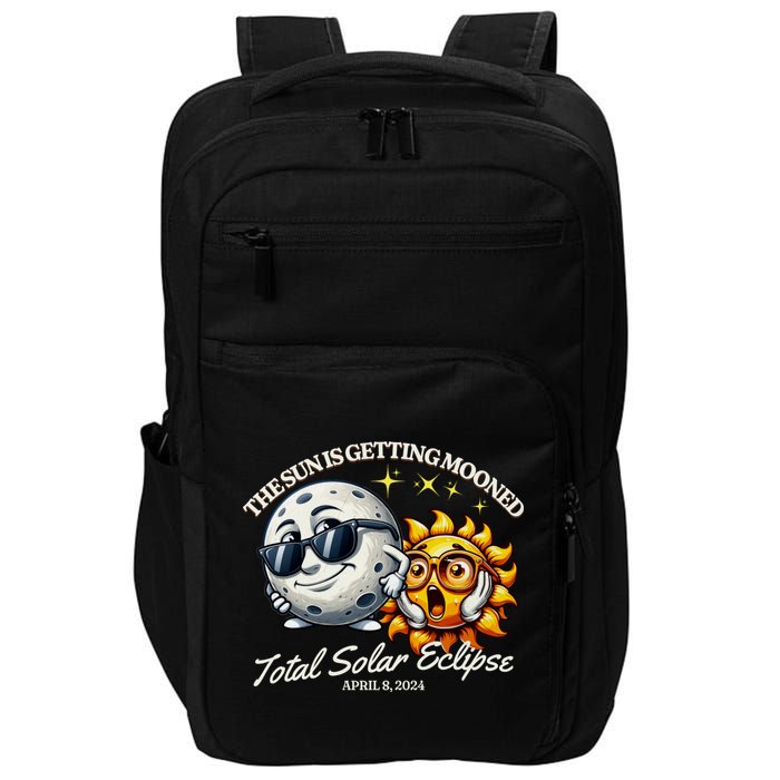 Funny The Sun Is Getting Mooned Total Solar Eclipse April 08 2024 Impact Tech Backpack