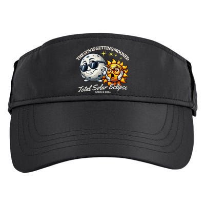 Funny The Sun Is Getting Mooned Total Solar Eclipse April 08 2024 Adult Drive Performance Visor