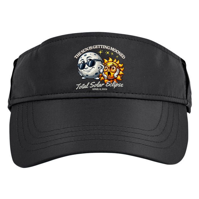 Funny The Sun Is Getting Mooned Total Solar Eclipse April 08 2024 Adult Drive Performance Visor