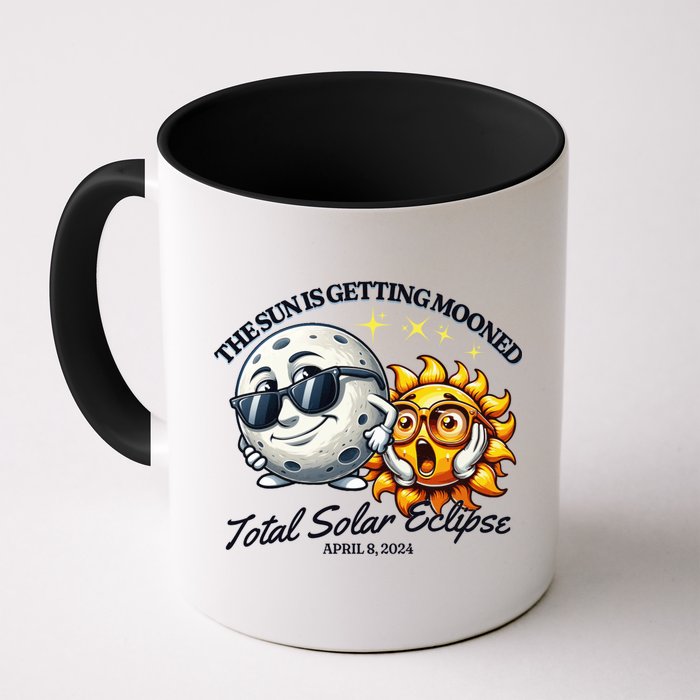 Funny The Sun Is Getting Mooned Total Solar Eclipse April 08 2024 Coffee Mug