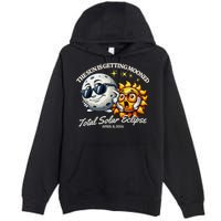 Funny The Sun Is Getting Mooned Total Solar Eclipse April 08 2024 Premium Pullover Hoodie