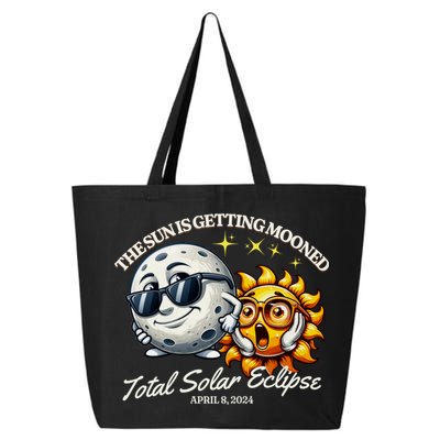Funny The Sun Is Getting Mooned Total Solar Eclipse April 08 2024 25L Jumbo Tote