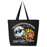 Funny The Sun Is Getting Mooned Total Solar Eclipse April 08 2024 25L Jumbo Tote